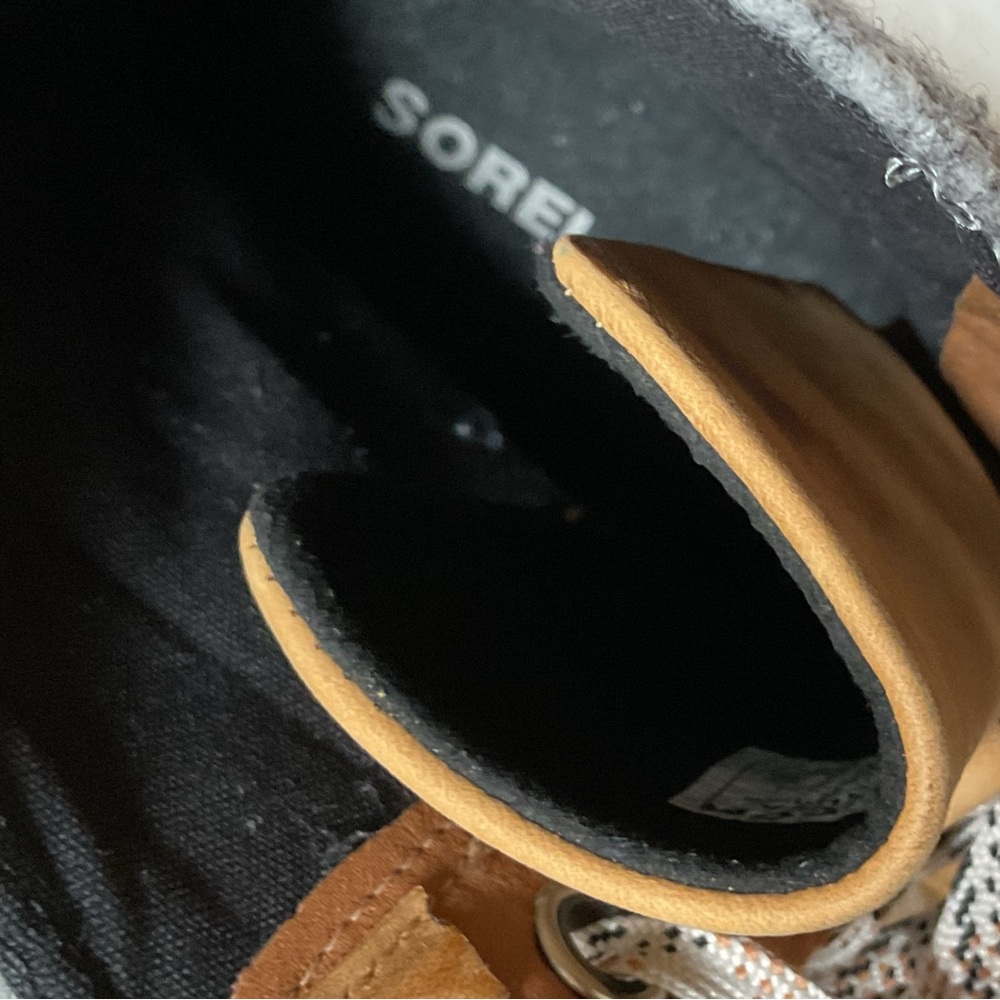 Sorel Lexie Wedge Boots in Camel Felt, 9, New - Picture 8 of 12